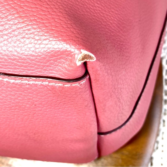 SOLD Coach Town Tote Pink Rose & Beige Signature Bag Purse F76637 - Picture 7 of 16